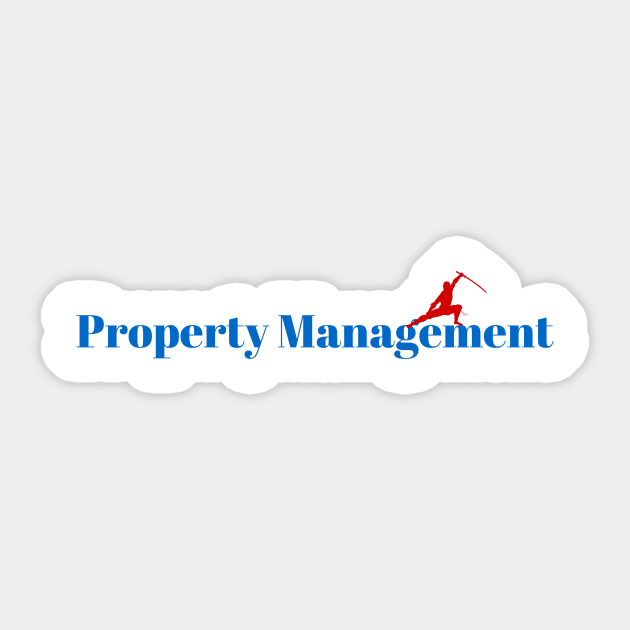 Master Property Management Ninja Property Management Sticker TeePublic